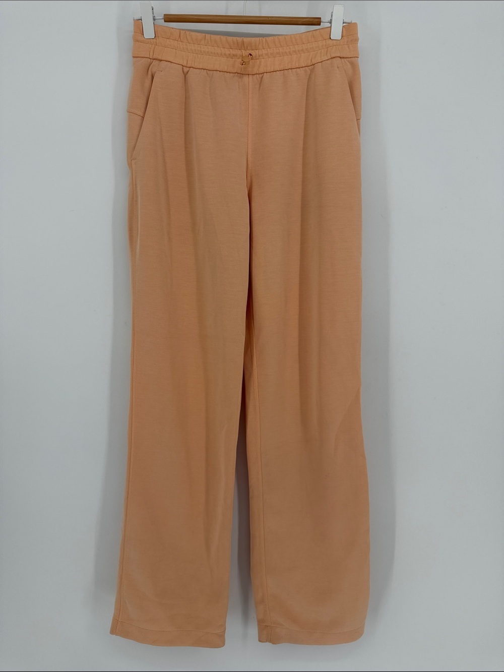 Lululemon Softstreme High-Rise Pant Peach Bellini Size 6 Wide Leg Flawed